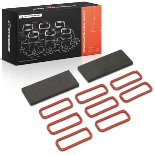 A-Premium Lower Engine Intake Manifold Gasket Set Compatible with Chevy, Pontiac, Cadillac, Avanti Cars - Corvette 97-04, Camaro 98-02, Firebird 98-02, GTO, CTS 04-05, II 01-04 - Only fit OHV V8 5.7L