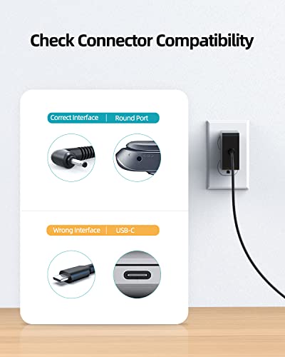 Charger For Samsung Chromebook, (Safety Certified By Ul), Chromebook 2, Chromebook 3, Laptop Notebook Xe500C13, Round Connector, 26W #TOP2