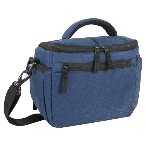 Image of Compact Captura Pro 0297 Camera Bag for DSLR & Mirrorless - Fits Nikon, Canon, Sony - Camera Bag for Travel - Shockproof Sling Case for Lens - Water-Resistant (Melange Blue)