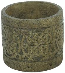 Large Celtic Planter 12in Tall x 14in Diameter Sage Color