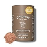 COWBOY COLOSTRUM Powder - Bovine Colostrum Powder for Women & Men - First Day Milking Whole Colostrum - Grass Fed Colostrum Supplement for Gut Health, Immunity, Skin & Hair (Chocolate, 40 Servings)