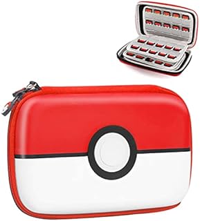 JoyHood Game Card Case for Switch, Protective Game Cards Storage Cases Holder, Fits Switch/Switch OLED/Switch Lite Games, PS Vita Games, Physical Game Cartridge, SD Card (Pokeball, 80 Slots)