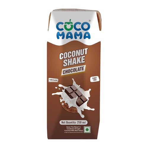 Image of Coco Mama Coconut Shake Chocolate, 250ml| Pack of 1| Rich, Creamy Dairy Free Beverage|Contains Dietary Fiber & Minerals| Supports Healthy Digestion|No Added Colours & Preservatives
