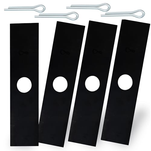 Pertresion 8 Edger Blades Replacement 613223 - Compatible with Maruyama Ryobi Echo Stihl Green Machine Edger Replace 720237001 41337134101 237001 216062 1 Inch Center Hole 4 Pack