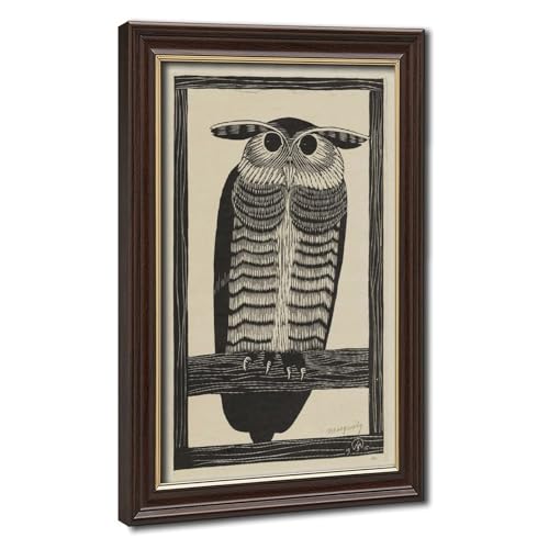 Poster Chouette cornue De Mesquita impression toile 20x30 cm