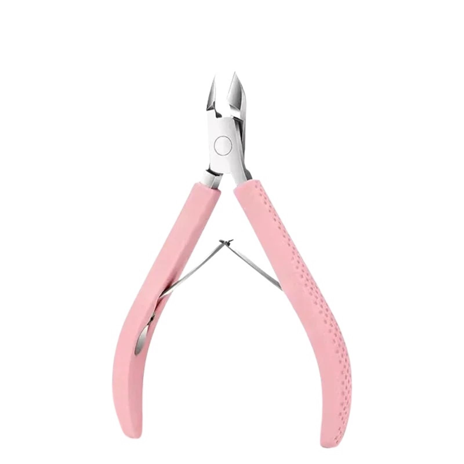 Wwyyzayc Pink Cuticle Nippers Nail Manicure Cuticle Scissors Clippers Trimmer Dead Skin Remover Stainless Steel Cutters Tool(Pink)
