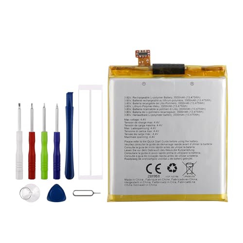 Vvsialeek LPN385350 Batterie de rechange compatible avec Crosscall CORE-X3 Action-X3 avec kit...