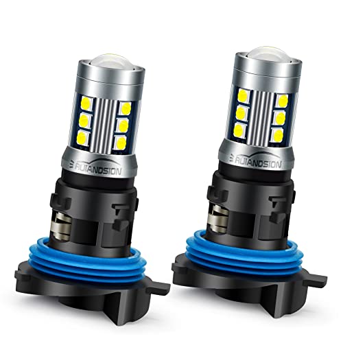 Ruiandsion 2pcs HP24W Bombilla LED 12V Superbrillante 10-30V 3030 15SMD Chipsets LED Luces de circulación diurna LED DRL, Blanco