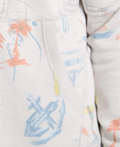 Nautica Men's Blue Sail Classic-Fit Limited-Edition Printed Logo Hoodie, X-Large, Frost Heather3