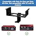 FSNIWEKO Under Desk Mount for Focusrite Scarlett Solo 3rd Gen/Solo 4th Gen with Headphone Hanger Stand,Under Desk Metal Shelf Organizer for Audio Interfaces and Studio Gear (Black Holder Only)