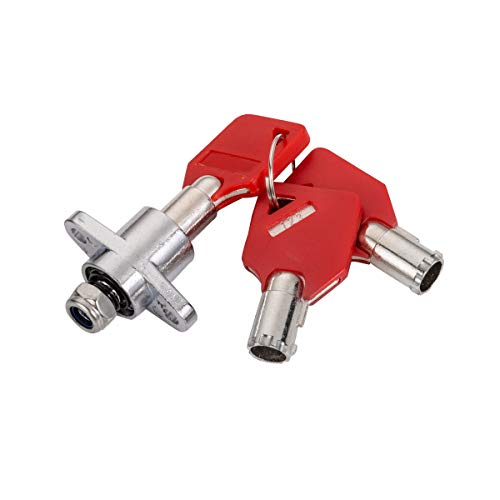 3 Keys Hard Saddlebag Saddle Bag Lock Set For Harley Davidson Touring Electra Glide+Road Glide+Street Glide+Road King 2014-2022 (Red) #TOP2