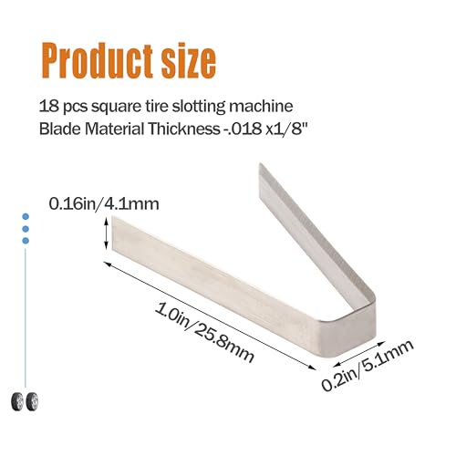 Image of Tire Groover Blade Tire Groover Regroover #7 7 /32 inch Square Standard Duty Blade New Upgrades 2024 (Set of 18)