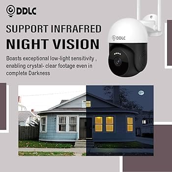 Image of DDLC Pro 4G LTE PTZ Security Camera, Full HD 1080P Outdoor CCTV, AI Human Detection, Enhanced Color Night Vision, Two-Way Audio Intercom, Multi-User View,TF Storage Support (4g ir ptz)