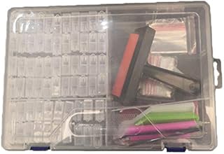 104 Pieces 5D Diamond Art Painting Tools Kit for Adults and Kids, DIY Art Craft Painting Embroidery Accessories Storage Container(Storage Box with Tools)