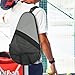 Cosmos Padel Racket Bag Pickleball Paddle Sling Backpack Padel Racquet Storage Bag, Padel (Paddel Tennis) Equipment Carrying Bag with Mesh Pocket for 2 Paddles Ball Water Bottle & Accessory (Gray)