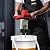 Cement Mixer, 2800W Handheld Electric Concrete Mixer, Portable Mortar Mixer with 6 Adjustable Speed, 110V Mud Mixer for Mixing Mud, Cement, Mortar, Paint, Fodder, Red