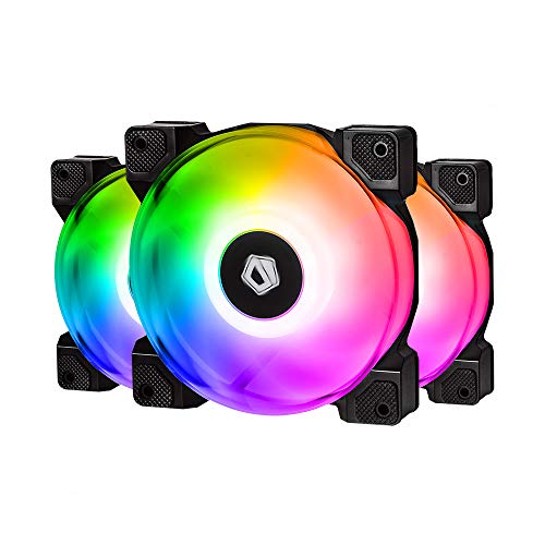 ID-COOLING DF-12025-ARGB TRIO PC Case Fan 120mm CPU Cooling Fan Addressable RGB Case Fan 5V ARGB MB Aura Sync PWM Fan for CPU Cooler/Raidator/PC Chassis(Remote Control Included) by ID-COOLING - Used condition - US$22.57