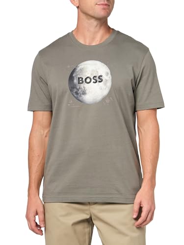 BOSS Herren T-Shirt, Fossil Grey, XX-Large – Ansicht 1