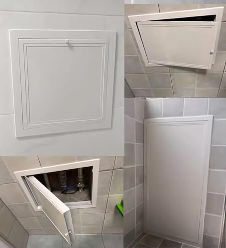 Generisch Sıhhi tesisat ve elektrik tesisatları için büyük revizyon kapağı, saplı sıva üstü muayene kapağı, 14 x 16 inç büyük dikdörtgen alçıpan revizyon kapağı, iç mekanlar için - Görsel 6