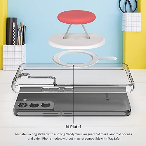 Soporte magnético para iPhone 16 accesorio MagSafe protector de dedos Sinjimoru M-Mini Tok 7