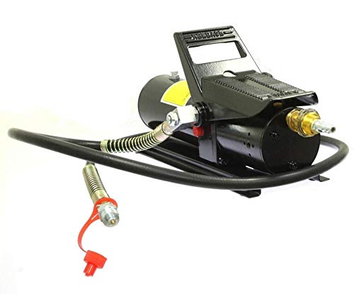 MH GLOBAL 10,000 PSI Porta Power AIR Hydraulic Foot Pump Control Lift with 5 Feet Hose