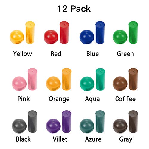 12 Colors Soy Candle Wax Dye For Candle Making, 2.1Oz Candle Color Dye Blocks For Making 100Lb Wax, Diy Scented Candles Wax Dye Flakes #TOP1