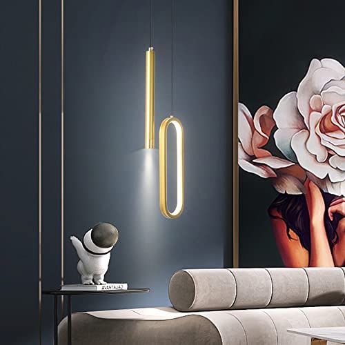 Lampe pendante à intensité variable LED, plafonnier suspendu moderne noir - 5