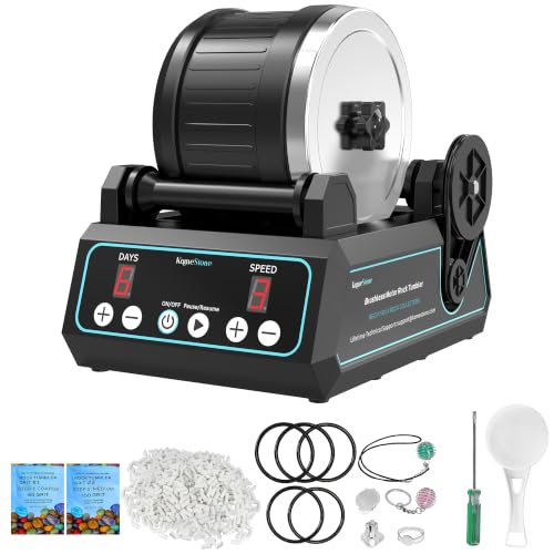 KomeStone K1 Pro Quiet Brushless Rock Tumbler Kit...
