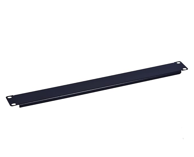 1U Blank Rack Mount Panel Spacer for 19-Inch Server Network Rack Enclosure Or Cabinet Black - Pack of 2