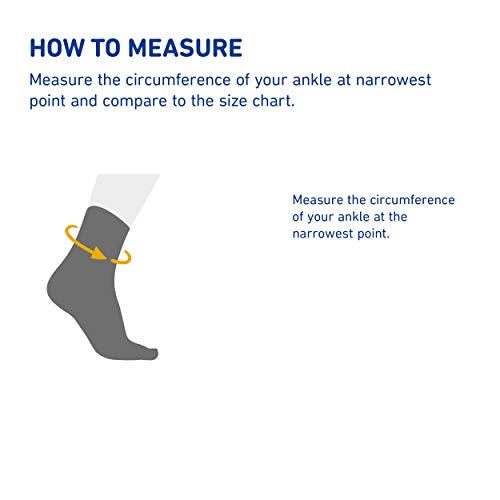 Bauerfeind 11011102070604 Malleotrain Ankle Support, Right, Size 4, 9"-9-7/8" Circumference, Black/Blue #TOP3