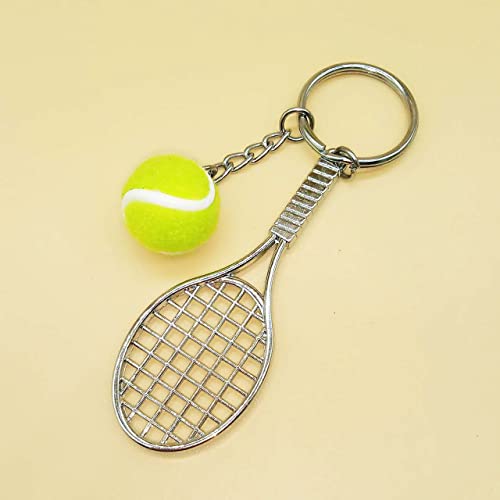 Image of COSTOYFUN Mini Cute Soccer Keychain Bowling Tennis Baseball Keychain for Men Women Boys Girls Gift