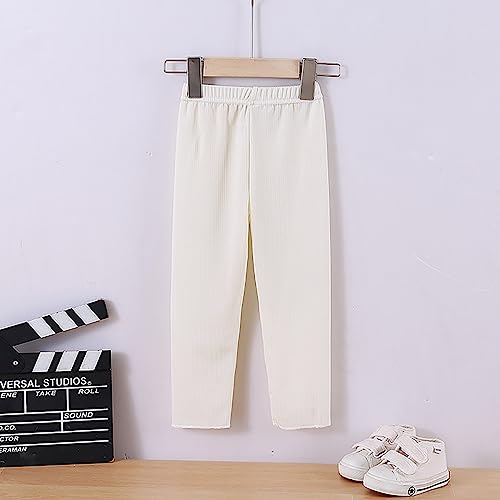 Moonker Kids Girls Skinny Ice Leggings Stretchy Thin Elastic Waist Solid Striped Athletic Pants Summer Training3