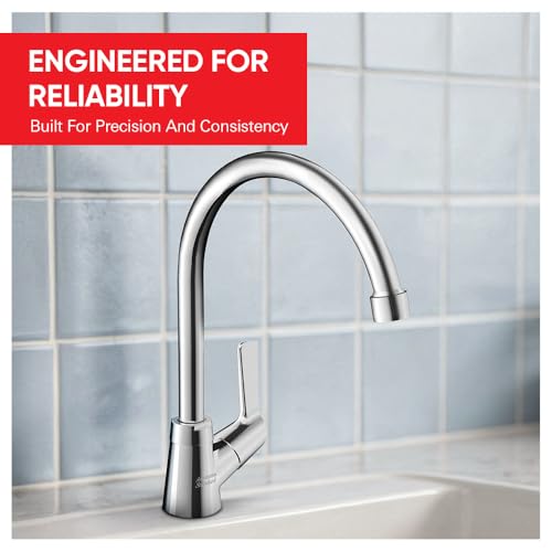 Image of American Standard Winston Kitchen Faucet with Side Cross Handle | Deck Mounted Single Lever Cold Mono Tap | Chrome Finish | 10 Year Warranty | FFAST706-501500BF0