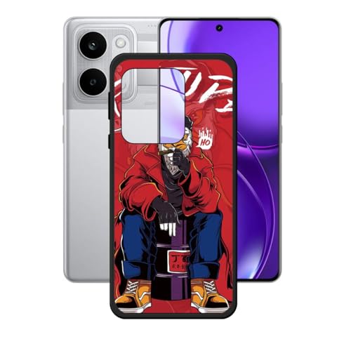LCEHTOGYE �K�p Realme P4 Power�p�P�[�X�A�K�p Realme P4 Power (6,8")�ƌ݊����̂��钴���^�u���b�N�\�t�gTPU�V���R���Q���P�[�X�ی�J�o�[- WZ14