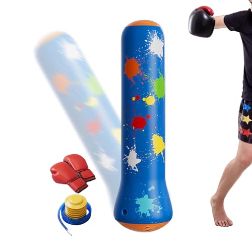 Sac de boxe enfant pour canaliser l'énergie à la maison avec gants inclus