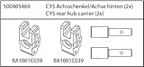 hinten Carson 500405469 - Modellbauzubehör: CY5 Achsschenkel Achse, hinten, 2 Stück
