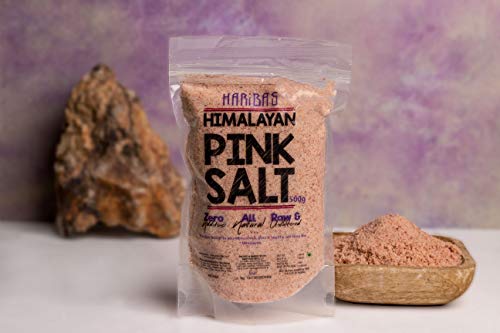Image of HARIBAS Himalayan Pink Salt for Weight Loss Organic 500GM (Pack of 3)