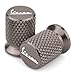 Produktbild USPANDI CNC-Aluminiumgummireifen-Ventil Air Port Abdeckkappe Motorrad-Zubehör for Piaggio Vespa GTS GTV LX 60 125 250 300 Primavera Sprint (Color : Titanium)