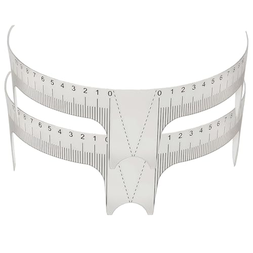 2Pz Sopracciglio Posizionamento Sopracciglio Governare Stencil Shaper Righello Tatuaggio Strumenti di Misura Adesivo Sopracciglio Microblading Guida Righello Per Sopracciglio Stencil Posizionamento