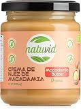 Natuvid Crema de Nuez de Macadamia BIO 230g | 100% Orgánica y Natural | Sin Gluten | Sin Lactosa | Vegana | Non-GMO | Sin Azúcares Añadidos | Textura Cremosa y Sabor Intenso