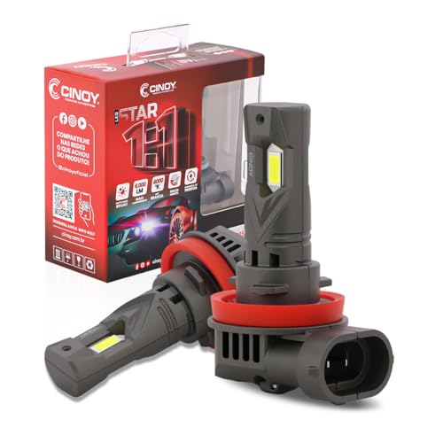 Lâmpada Super Led Mini Cinoy Star 6000k H8 H9 H11 30w 6000lm
