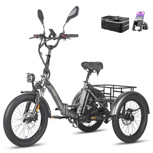 Fafrees E Bike Dreirad F20 Mate, Ebike Klapprad 20 * 3.0 Zoll,...