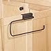 iDesign Axis Metal Over the Cabinet Paper Towel Bar for Kitchen, Pantry, Mudroom, 5.2