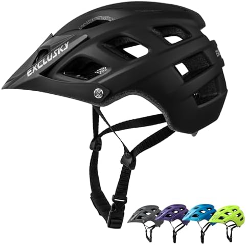 Exclusky Bike Helmet Adults Lightweight Bicycle Helmet Mountain Bike Helmet for Men Women