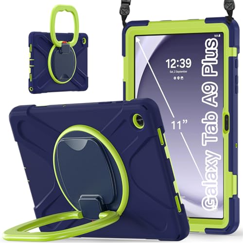 Coque Samsung Galaxy Tab A9+ antichoc avec support rotatif JZ
