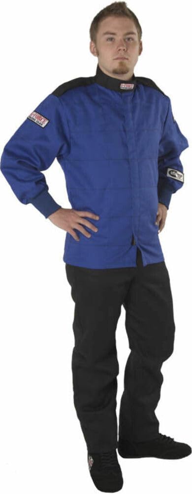 G-Force 43814XLBK GF 105 Black XXXX-Large Single Layer Racing Jacket
