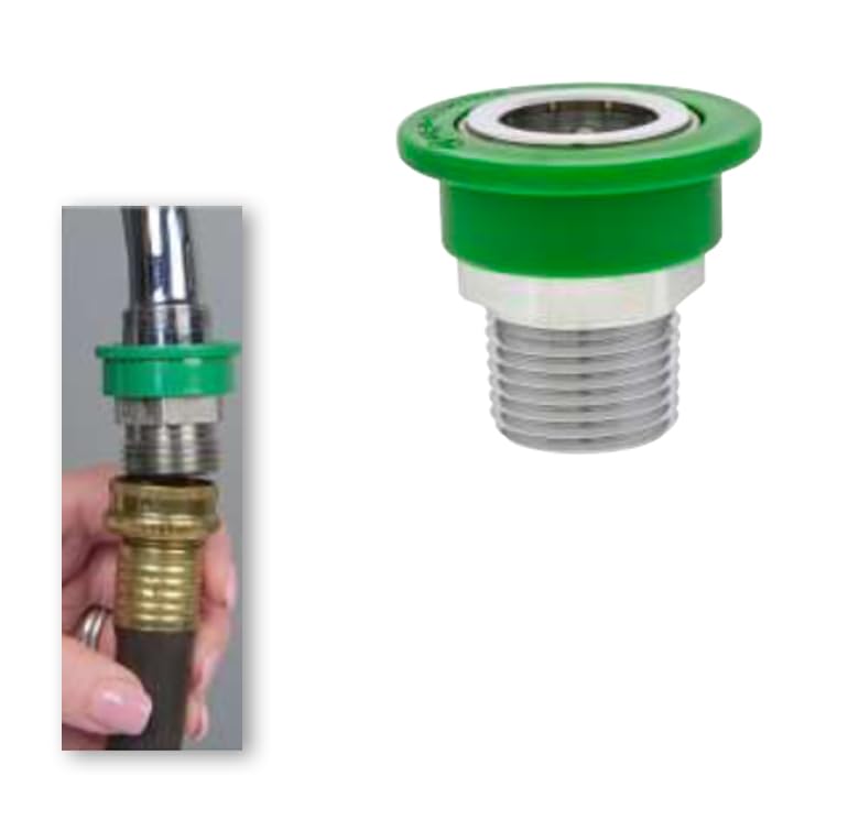 Raccord rapide du tuyau en laiton robuste avec double filetage 1,9 cm
