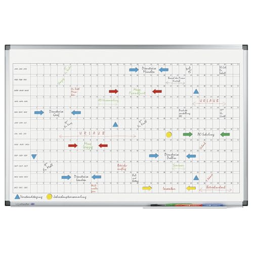 Legamaster 7-411000 Premium Jahresplaner, UV-gehärtetes...