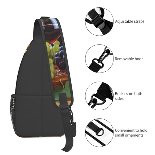 Mochila tipo sling negra para viaje y uso urbano miniatura 4