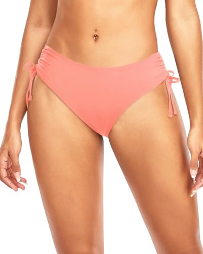 Image of Daci Women Mid Waist Bikini Bottoms - Full Coverage Swim Bathing Suit Bottom Side Tied Swimsuit Bottoms